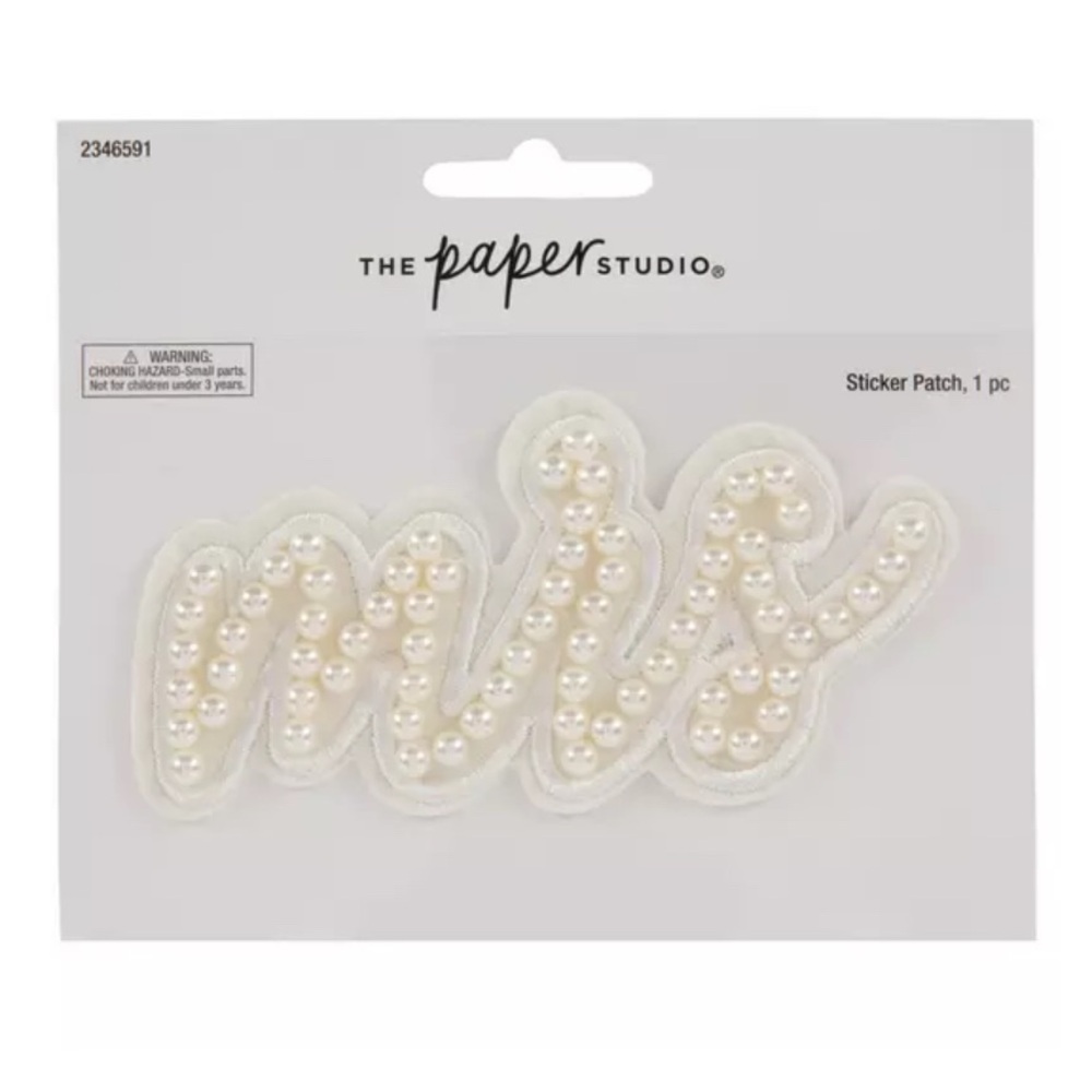 MRS NWT PEARL STICKER PATCH